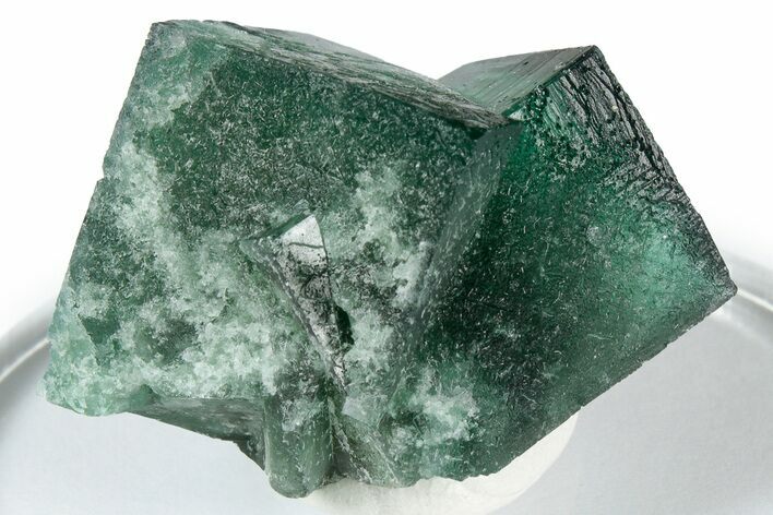 Fluorescent Green Fluorite Twins - Diana Maria Mine, England #337483